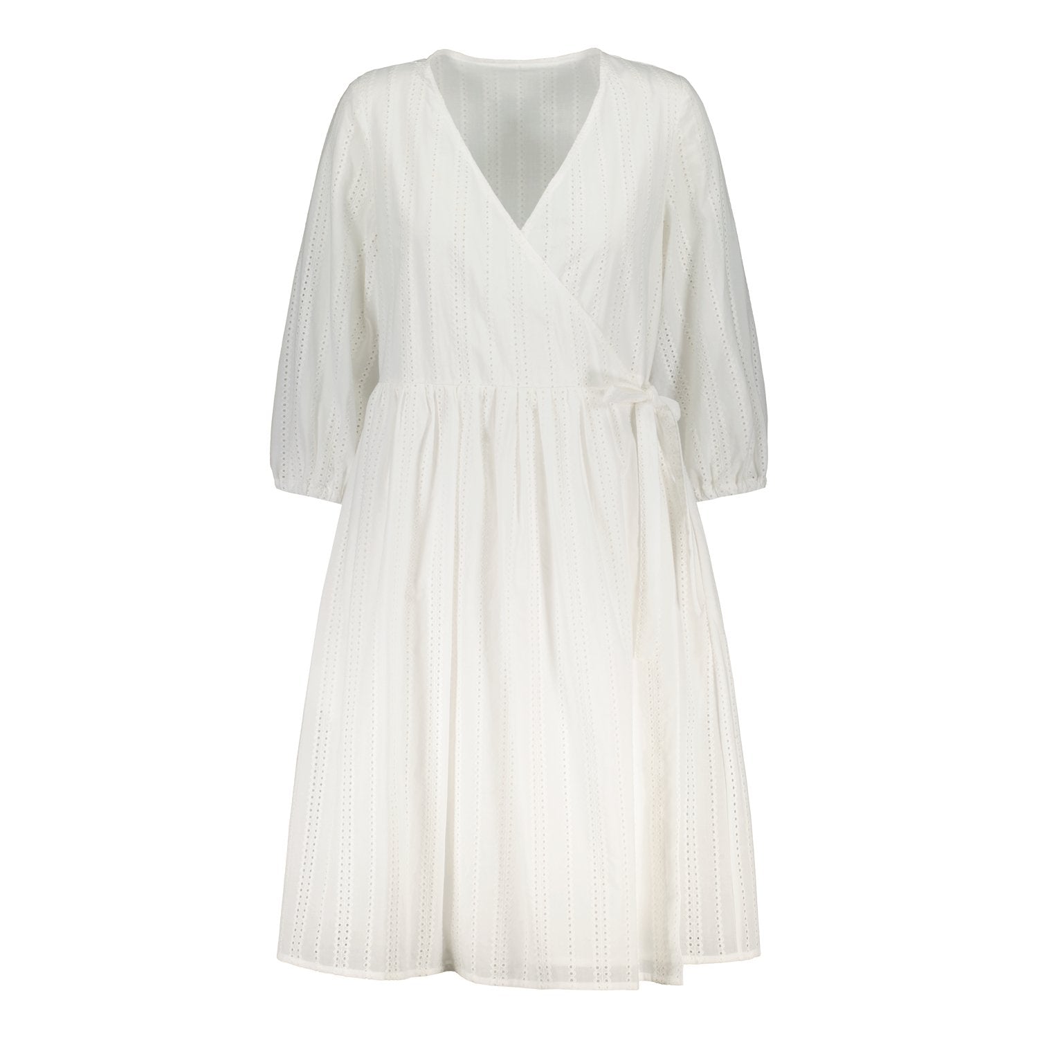 WRAP DRESS BRODERIE ANGLAISE