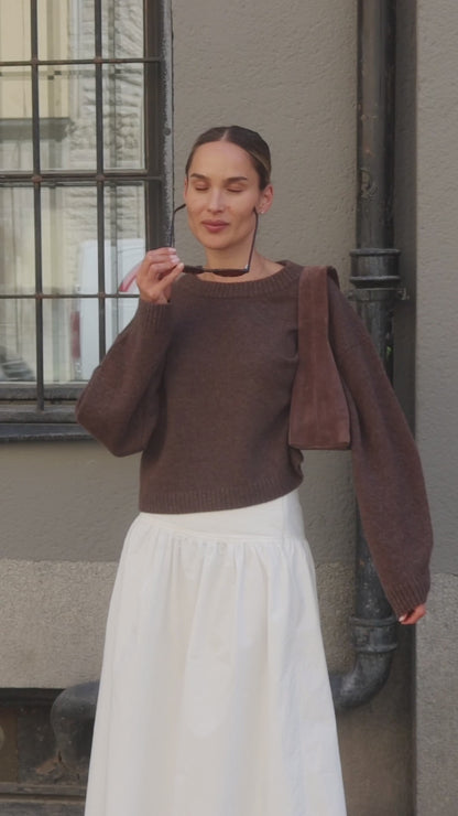 CASHMERE CREWNECK ESPRESSO