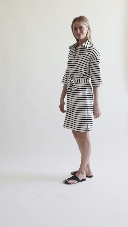 POLO DRESS STRIPE