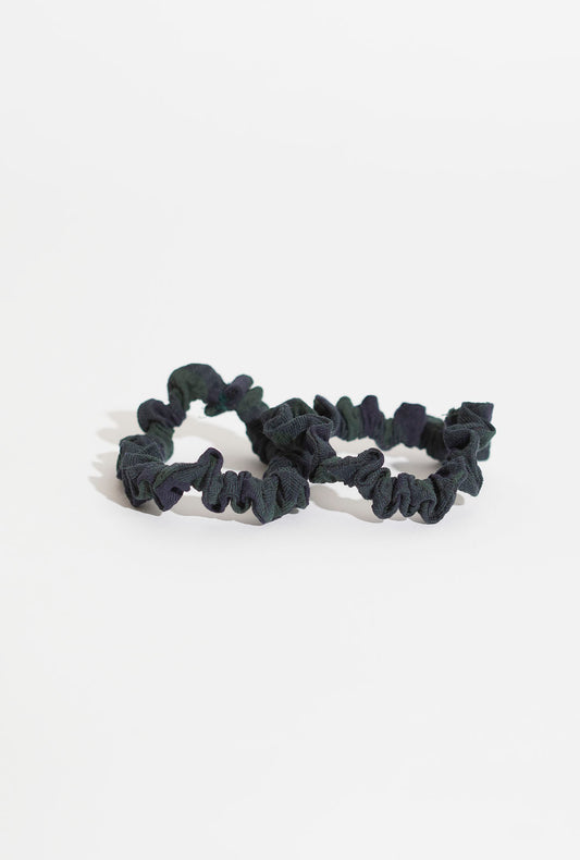 SKINNY SCRUNCHIES HELSINKI ATELIER GREEN/NAVY CHECK